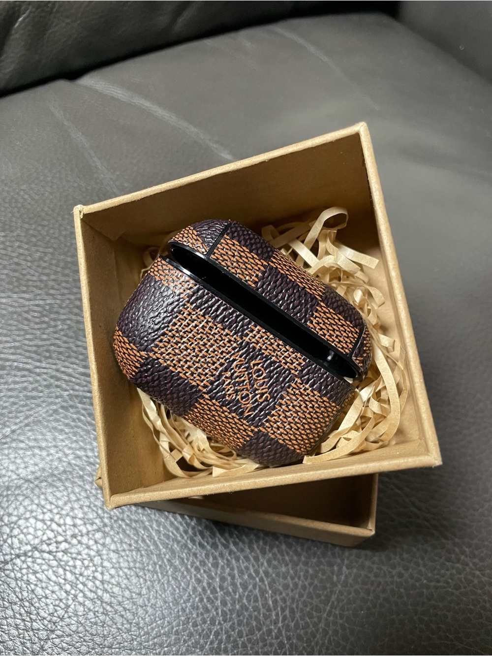 Brown & Burgundy  AirPods Pro Case Cover with Gift Box